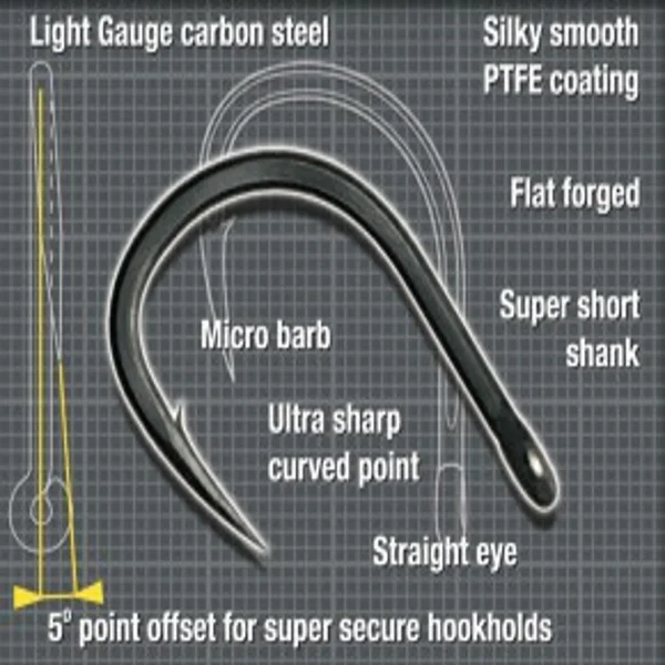 Korda Anzuelo Mixa nº12 punta con offset para clavar