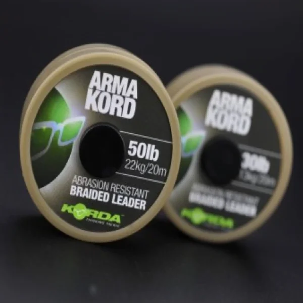 Korda Arma Kord 50lb lider trenzado resistente a la abrasion