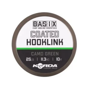 Korda Basix Coated camo green carrete de 10 m
