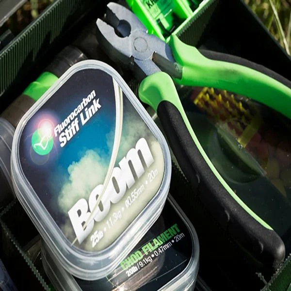 Korda Boom Fluorocarbono crimpable verde casi invisible