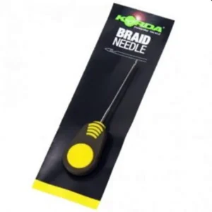 Korda Aguja Braid Needle aguja de cebo con manija de alta visibilidad