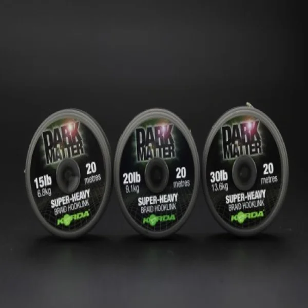 Korda Dark Matter 30lb carrete de trenzado de bajo