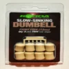 Korda Slow-Sinking Dumbell Fishy Fish Montado En El Pelo Como Topper