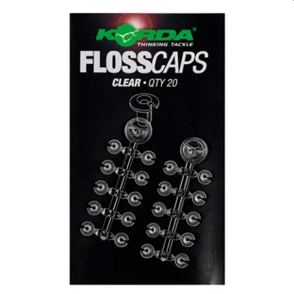 Korda FlossCaps transparentes para usar con Bait Floss