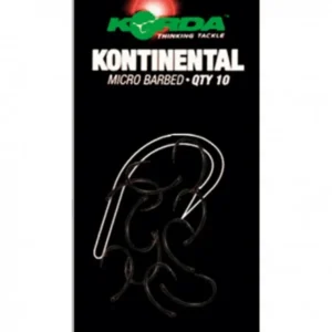 Korda Anzuelo Kontinental número 2 Micro Barbed para carpfishing