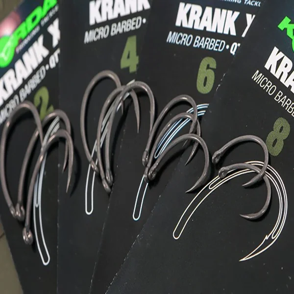 Korda Anzuelo Krank X montado en el pelo