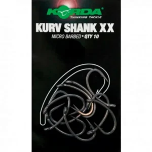 Korda Anzuelo Kurv Shank XX número 8 Micro Barbed para carpfishing