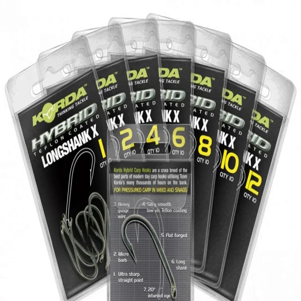 Korda Anzuelo Longshank X nº8 anzuelo longshank x de carpa