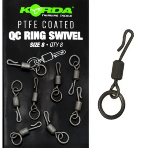 Korda PTFE QC Ring Swivel Size 8 emerillon de anillo con giro libre
