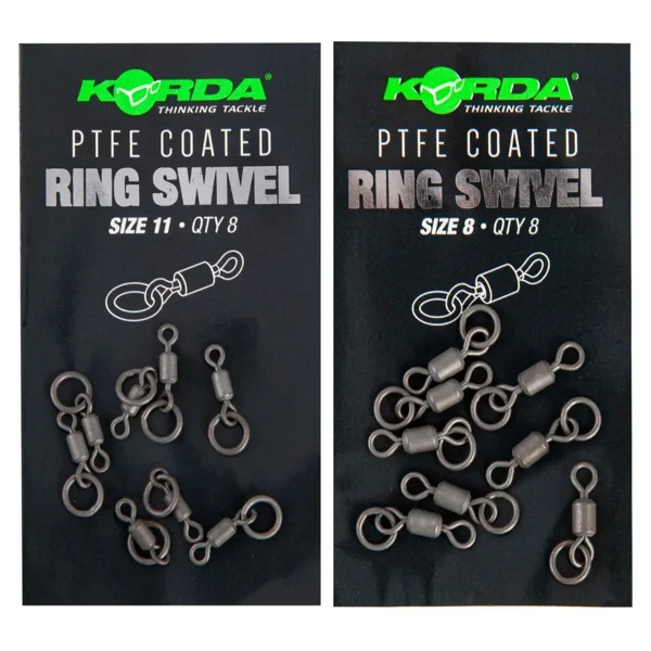 Korda PTFE Coated Ring Swivel Size 8 de la marca Korda