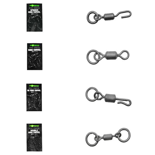 Korda PTFE Coated Ring Swivel Size 8 para el terminal de carpfishing