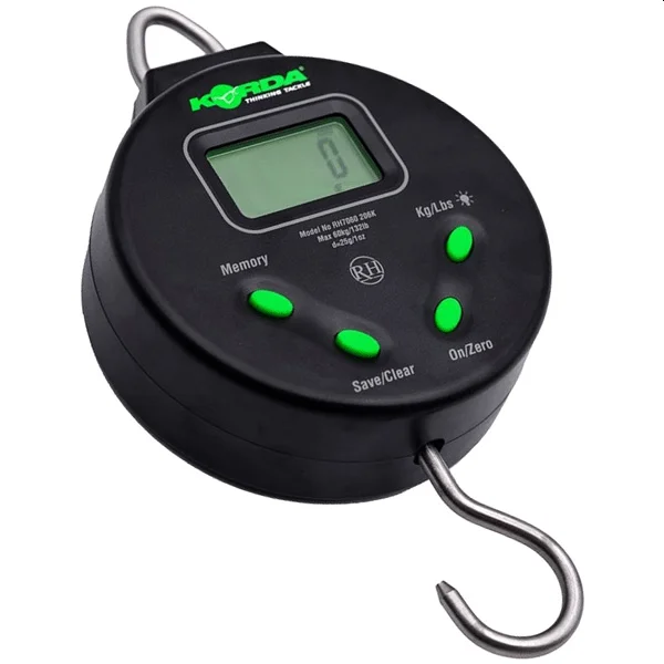 Korda Báscula Digital lectura precisa hasta 60 kg 132 lb