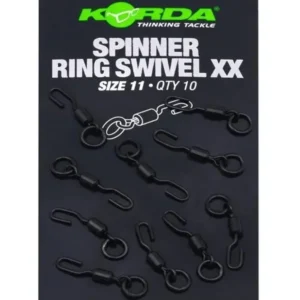 Korda Spinner Ring Swivel xx Size 11 emerillon de anillo con giro libre