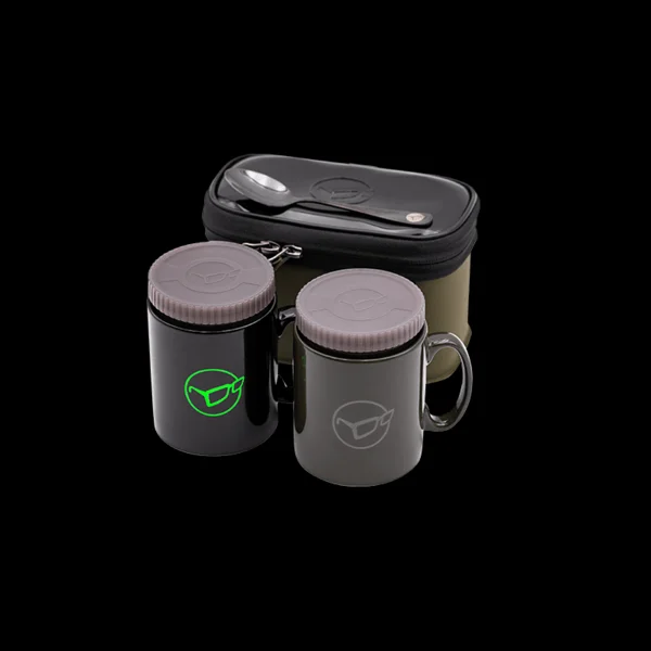 Korda Compac Tea Set en bolsa impermeable con cremallera