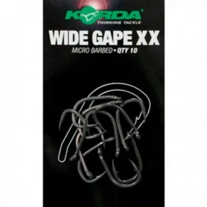 Korda Anzuelo Wide Gape XX número 6 Micro Barbed para carpfishing