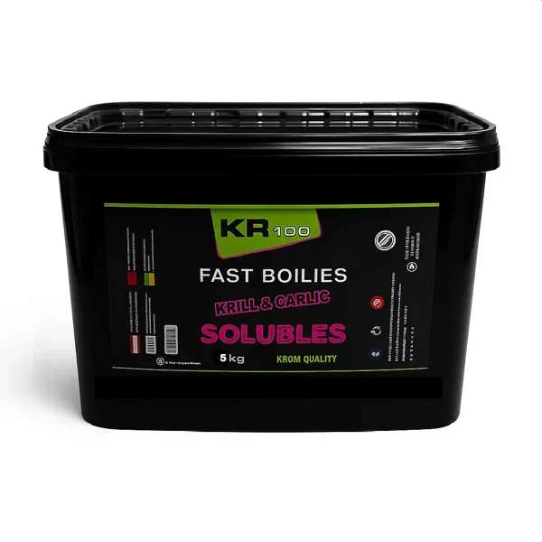 Krom Quality Boilies Solubles Krill Garlic 20mm 5kg