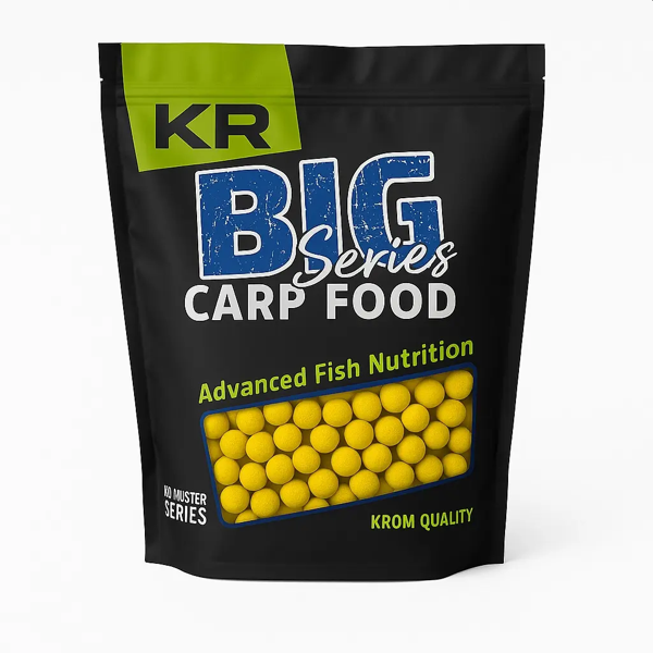 KROM QUALITY BIG SERIES BOILIES SOLUBLES PINEAPPLE MAX 2,5KG Krom Quality Boilies Solubles Pineapple Max 16mm 2.5kg