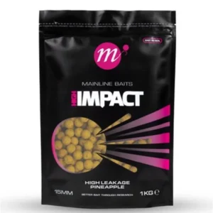 Mainline High Impact H.L. Pineapple Boilies 20mm 1kg — boilies de piña de alta difusión para carpfishing