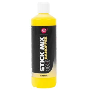 Mainline Stick Mix Liquid Banoffee 500ml — líquido para stick mix con aroma banoffee para carpfishing