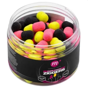 Mainline Supa Sweet Ziggers hookbait flotante para zig rig en colores Rosa Amarillo Negro