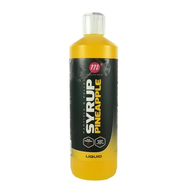 Mainline Active Ade Particle & Pellet Syrups Pineapple Juice 500ml — aditivo líquido de piña para carpfishing