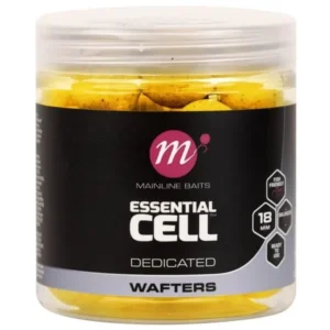 Mainline Wafter Essential Cell 18mm 250ml — wafters para critically balanced en carpfishing