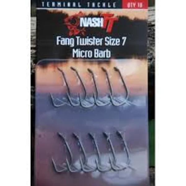 Nash Fang Twister nº2 Micro Barb 10 uni pack de 10 unidades