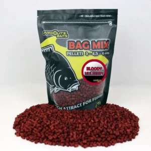 Pro Elite Baits Bag Mix Pellets Bloody Mulberry micropellets para PVA