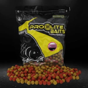 Pro Elite Baits Natural Food Boilies Banana-Strawberry con colorantes naturales