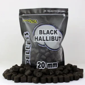 Pro Elite Baits Pellets Black Hallibut 20mm para cebado de carpfishing