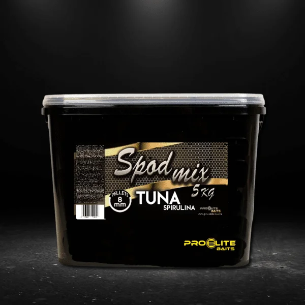 Pro Elite Baits Spod Mix Tuna Spirulina para cohete
