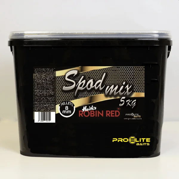 Pro Elite Baits Spod Mix Pellets Robin Red de la gama Gold