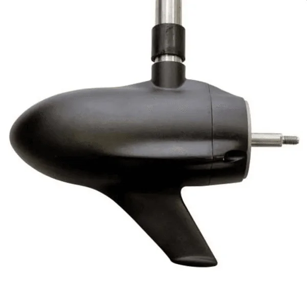Motor fueraborda eléctrico Rhino BLX V2 vista lateral con eje de acero inoxidable