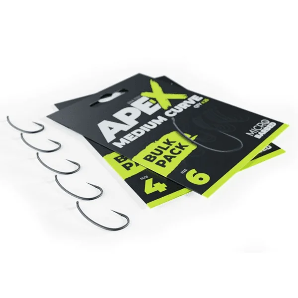 RidgeMonkey Ape-X Medium Curve Point Bulk Pack Size 6 25uni detalle