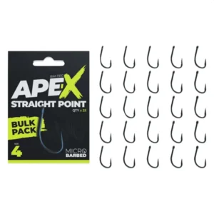 RidgeMonkey Ape-X Straight Point Bulk Pack Size 6 25uni detalle