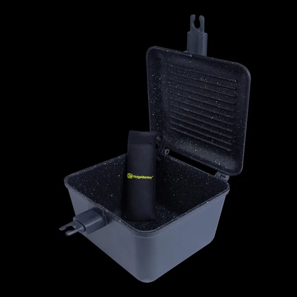 RidgeMonkey Connect Deep Pan-Griddle XL Granite Edition para carpfishing