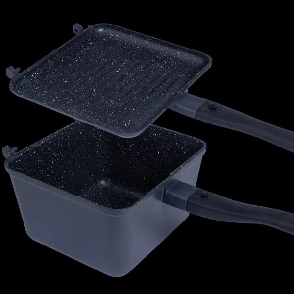 RidgeMonkey Connect Deep Pan-Griddle XL Granite Edition detalle