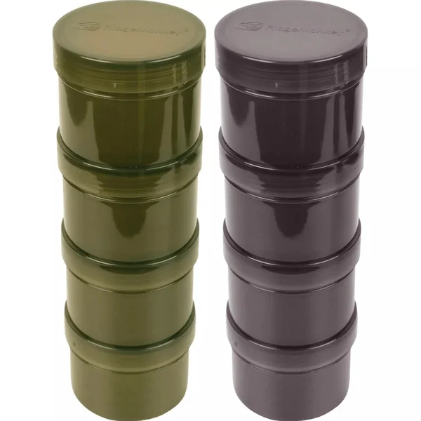 RidgeMonkey Modular Hookbait Pots Green para camping de pesca