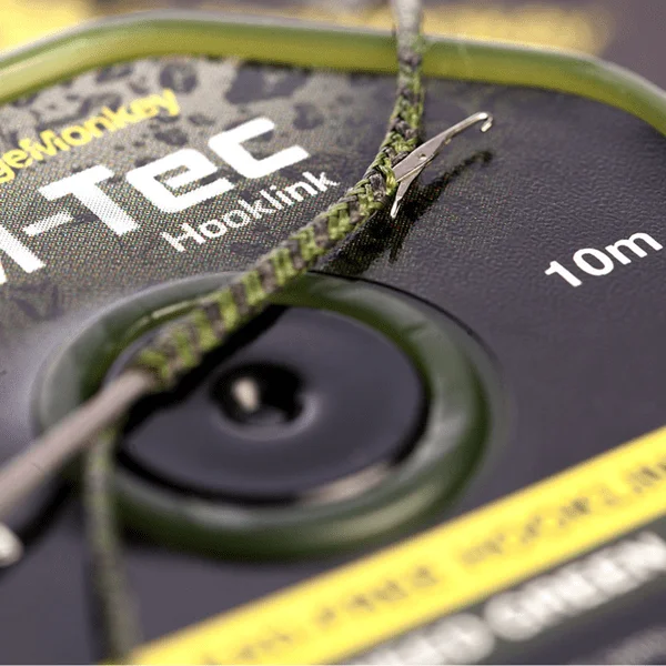RidgeMonkey RM-Tec Lead Free Hooklink 50lb organic brown 10m para carpfishing