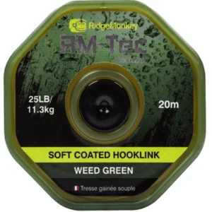RidgeMonkey RM-Tec Soft Coated Hooklink Organic Brown 35lb/15,9kg 20m de RidgeMonkey