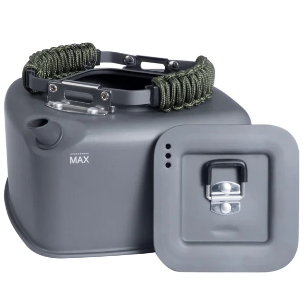 Ridgemonkey Square Kettle Large 1.1lt Edición Paracord de RidgeMonkey
