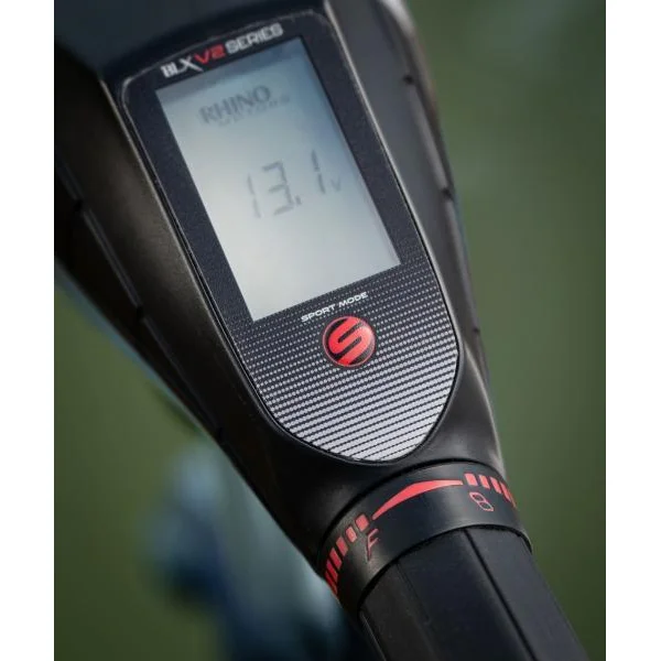 Display digital del motor Rhino BLX V2 110lb con indicador de batería y potencia