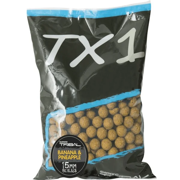 Shimano Bait TX1 Boillie Banana-Pineaple 20mm 5kg pack 3x2 sabor Banana-Pineapple