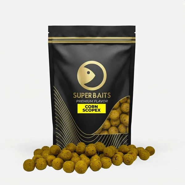 SuperBaits Boilies Corn Scopex 20mm