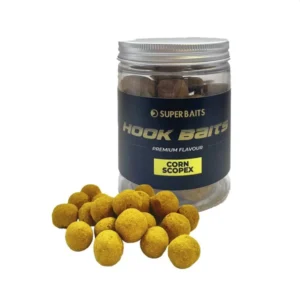 SuperBaits Hookbaits Boilie y Dumbell Corn Scopex 20mm