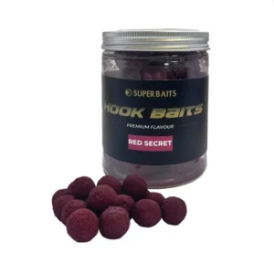 SuperBaits Hookbait Boilie y Dumbell Red Secret 20mm