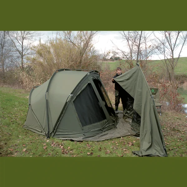 Carp Zone Biwy Energy Dome 2man montado con galería frontal
