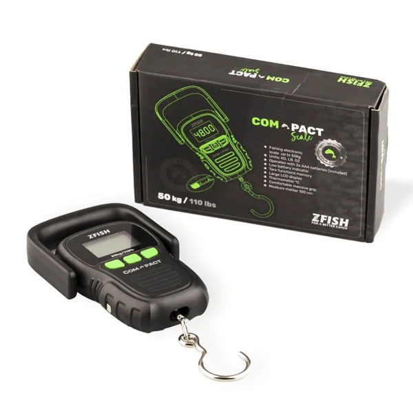 Zfish Báscula Compacta con metro