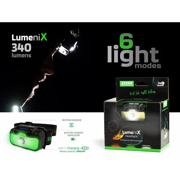 Zfish Headlamp Lumenix con sensor