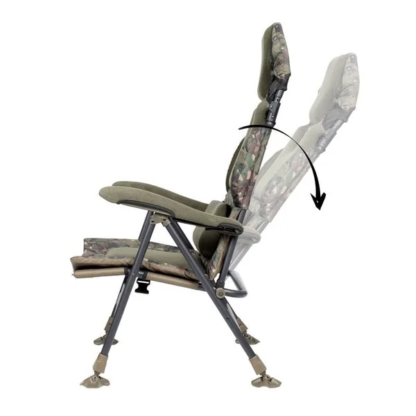 Trakker Levelite Longback Recliner Camo para carpfishing - imagen 3
